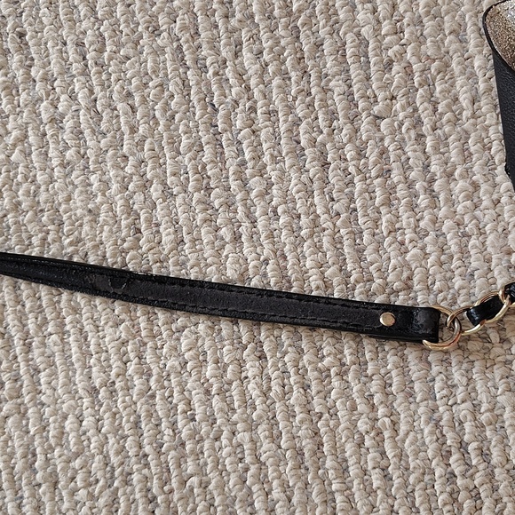 Betsey Johnson Leather Black & sparkley white Dog Crossbody Bag W/ Squeaker Nose - Picture 10 of 10